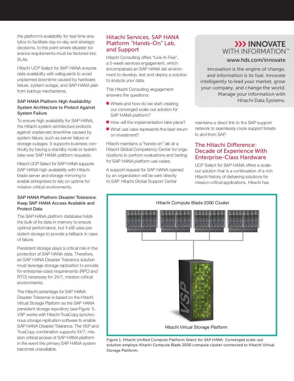 Hitachi Unified Compute Platform Select for SAP HANA Solution Prof…