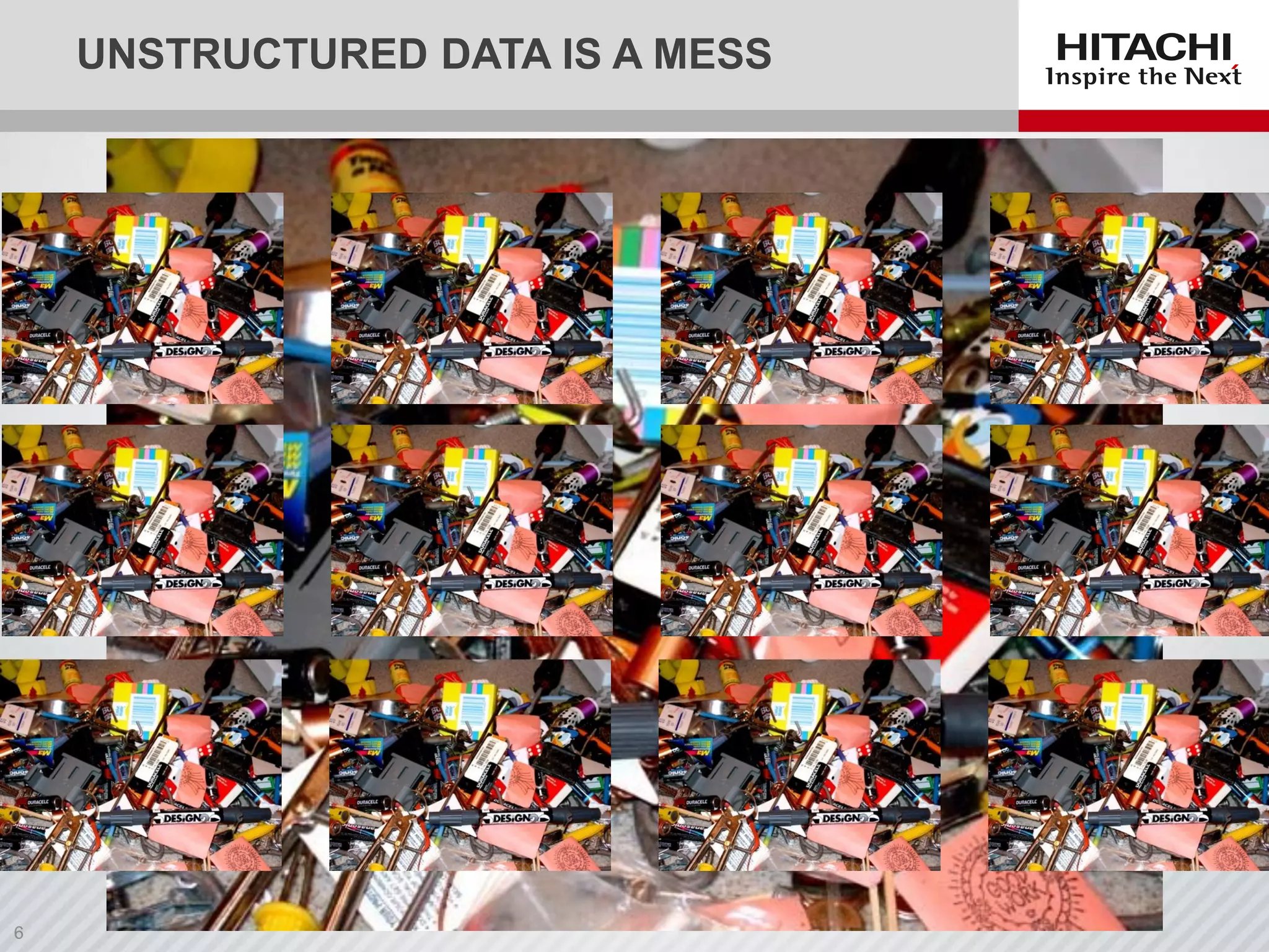 UNSTRUCTURED DATA IS A MESS
 