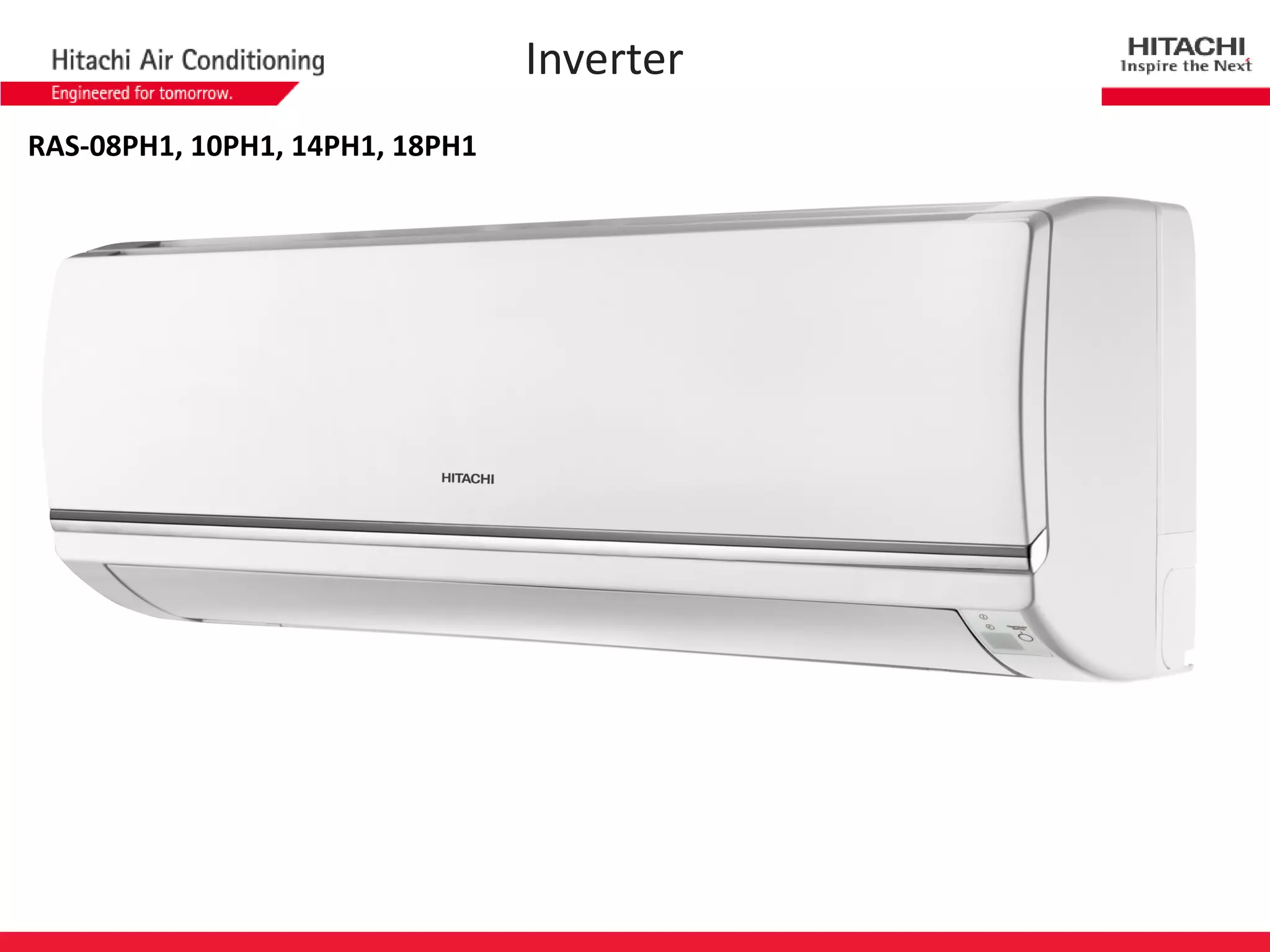 RAS-08PH1, 10PH1, 14PH1, 18PH1 
Inverter  