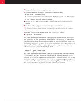 Hitachi content platform custom object metadata enhancement tool | PDF
