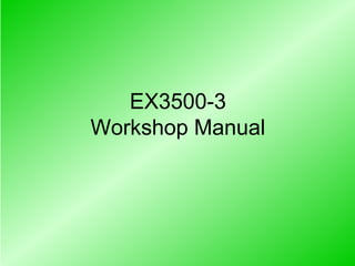 EX3500-3
Workshop Manual
 