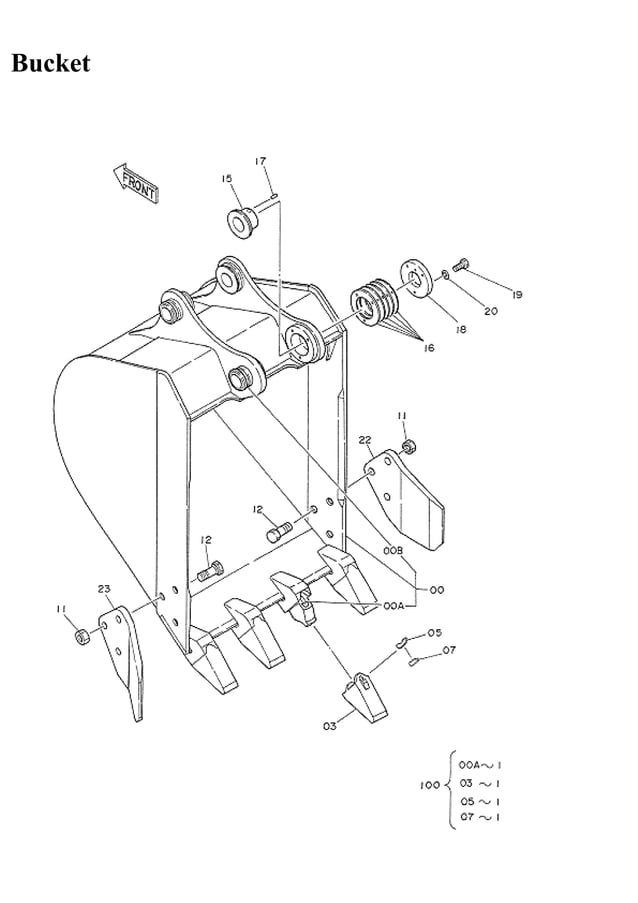 Hitachi ex60 1 parts catalogue manual PDF