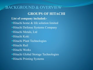 Hitachi presentation pm | PPTX