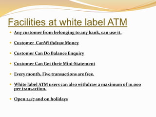 HITACHI WHITE LABEL ATM & CRM ( CASH RECYCLER MACHINE ) | PPTX
