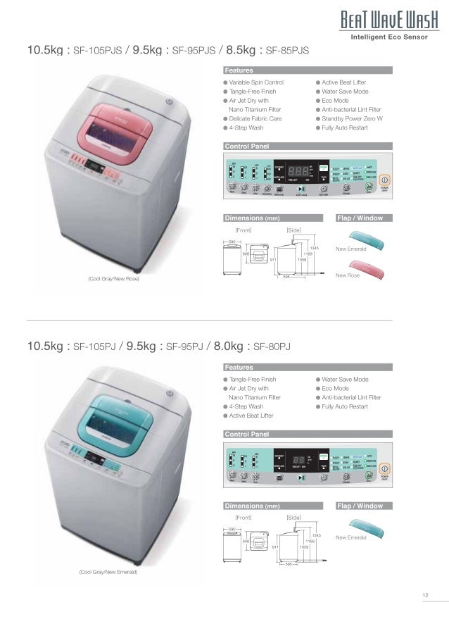 Hitachi Washing Machine Catalogue