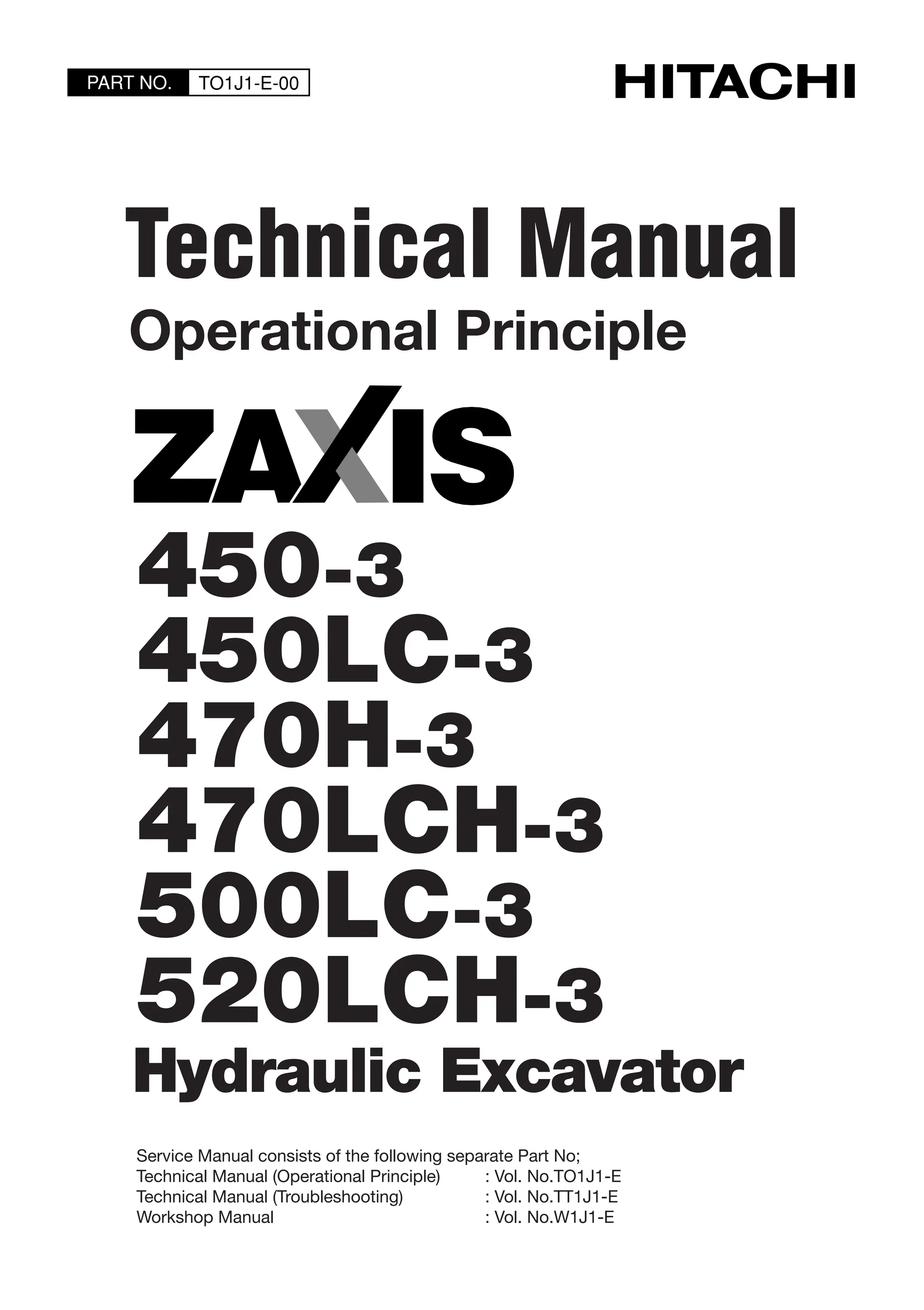 Hitachi Zaxis 520LCH-3 Service Manual PDF – Complete Technical