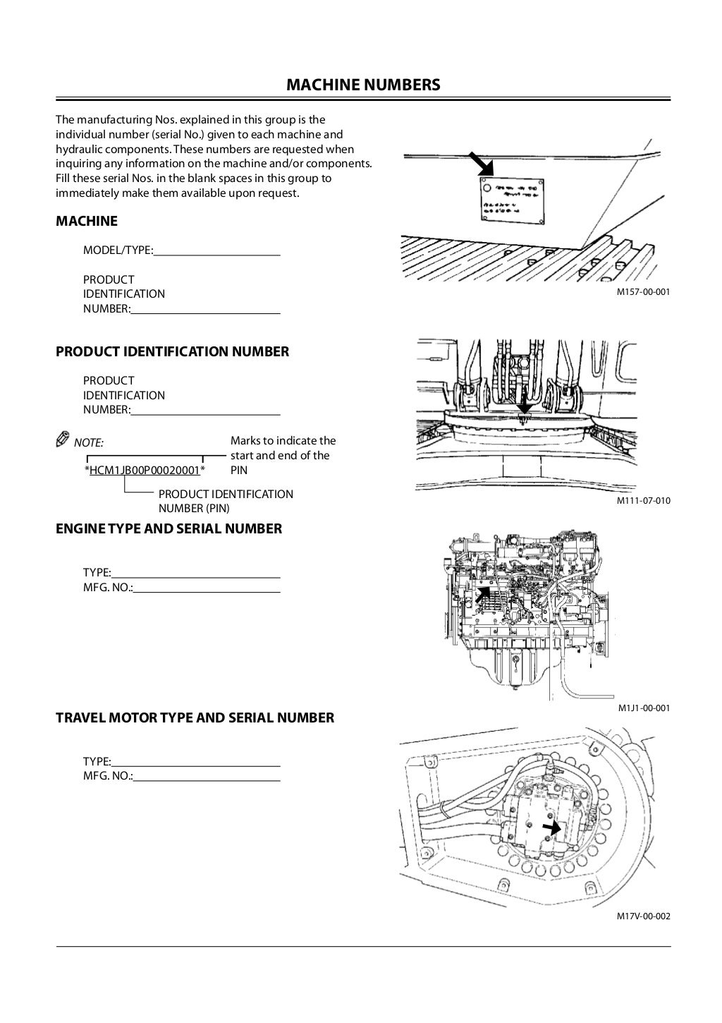Hitachi zaxis 870 lch 3 excavator operator manual