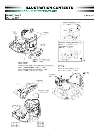 Hitachi ZX33U-6 service kit Parts Manual | PDF