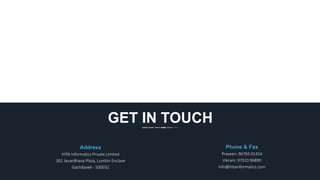 Address
HITA Informatics Private Limited
302 Janardhana Plaza, Lumbin Enclave
Gachibowli - 500032
Phone & Fax
Praveen: 96765 01414
Vikram: 97010 96890
info@hitainformatics.com
GET IN TOUCH
 