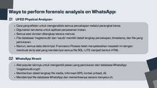 FORENSIC ANALYSIS ON INSTANT-MESSAGING APPLICATION | PDF