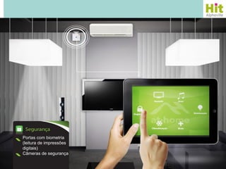 Portas com biometria
(leitura de impressões
digitais)
Câmeras de segurança
 