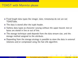 The hitchhiker's guide to PostgreSQL | PDF