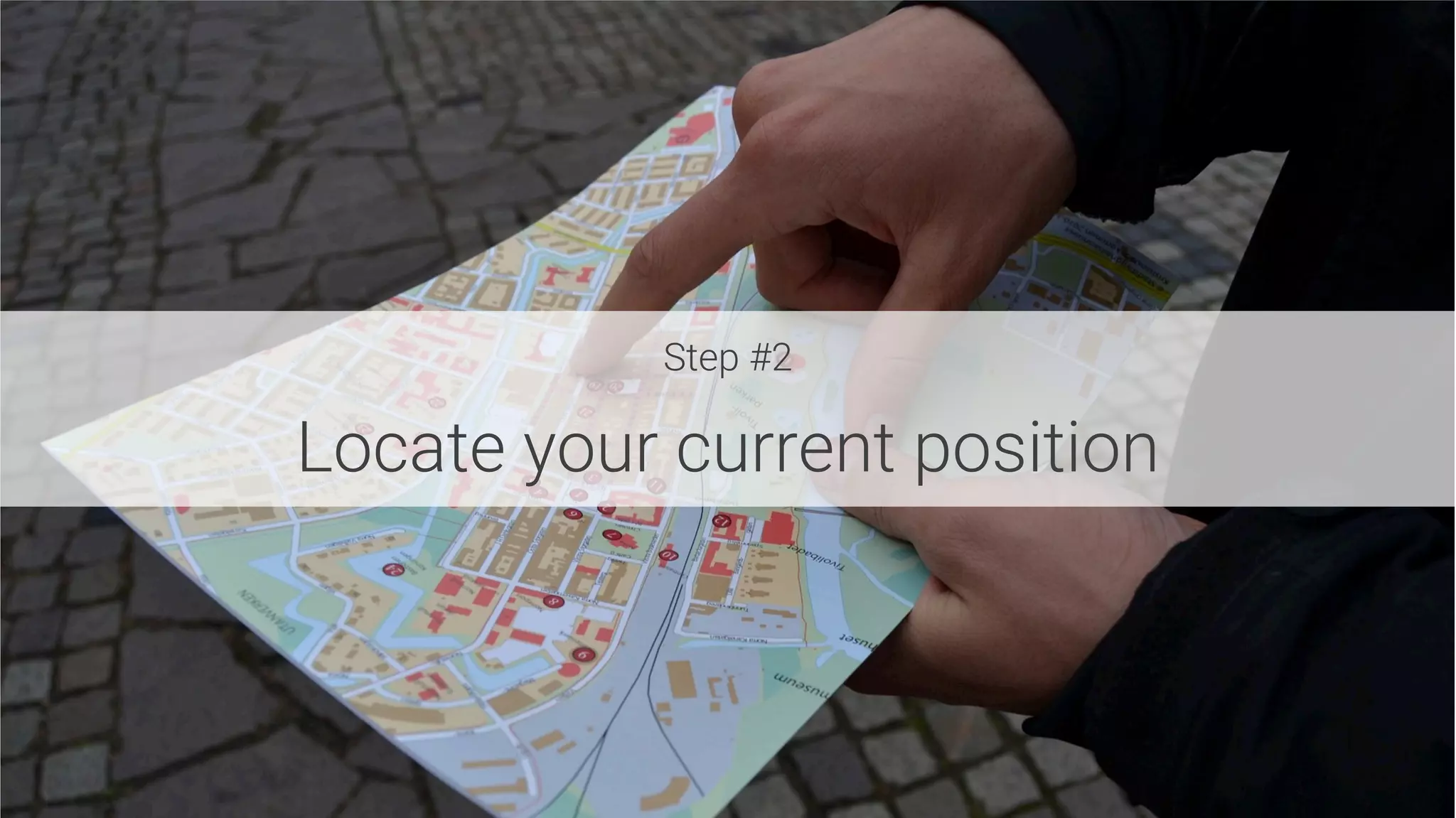 Step #2

Locate your current position
 