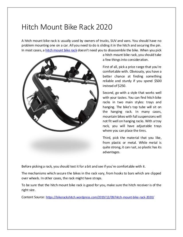 used bike rack