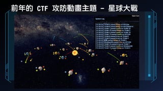 前年的 CTF 攻防動畫主題 - 星球大戰
 