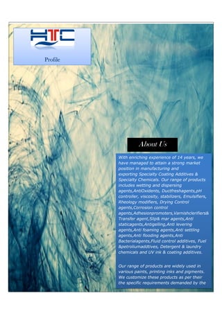 Hi Tech Corporation, Mumbai, Coating Additives & Chemical | PDF