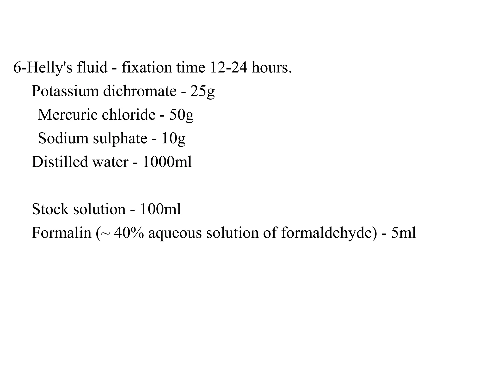 Fixatives used in histopathology PPT