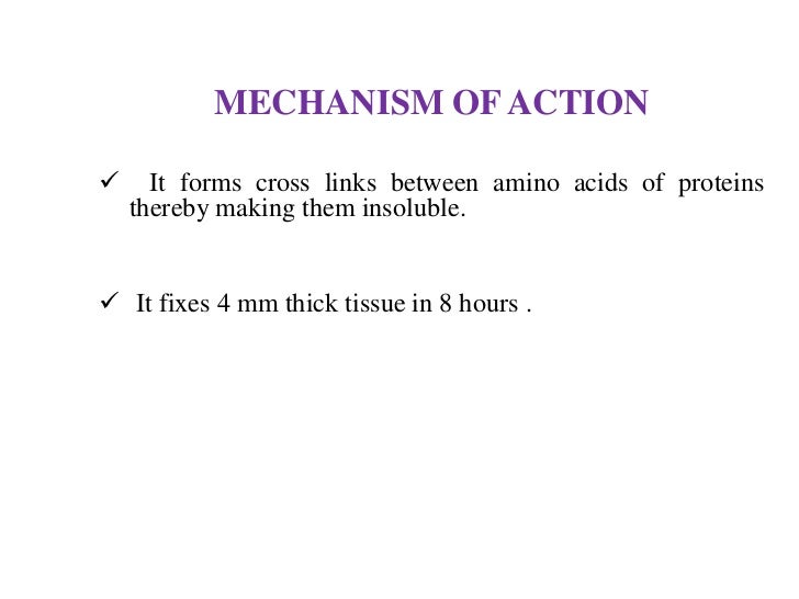 Fixatives used in histopathology