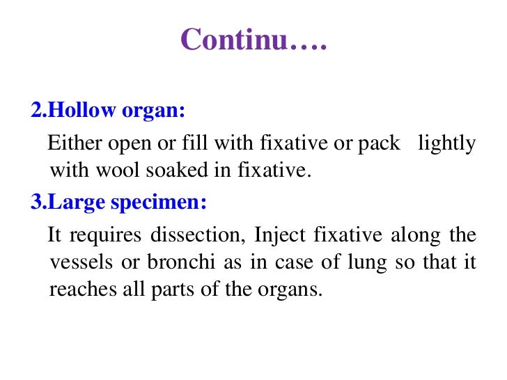 Fixatives used in histopathology
