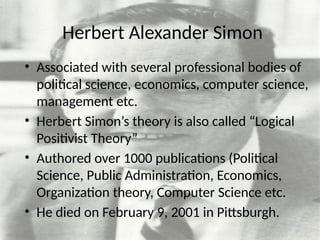 Herbert.A.Simon noble prize winner(FOM PPT).pptx
