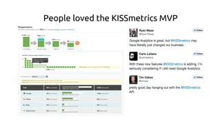 People loved the KISSmetrics MVP
 