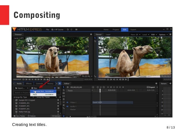 hitfilm express tutorial 2018 splice tutorial
