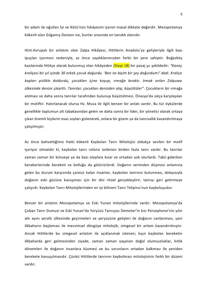hitit dini ve mitolojisi