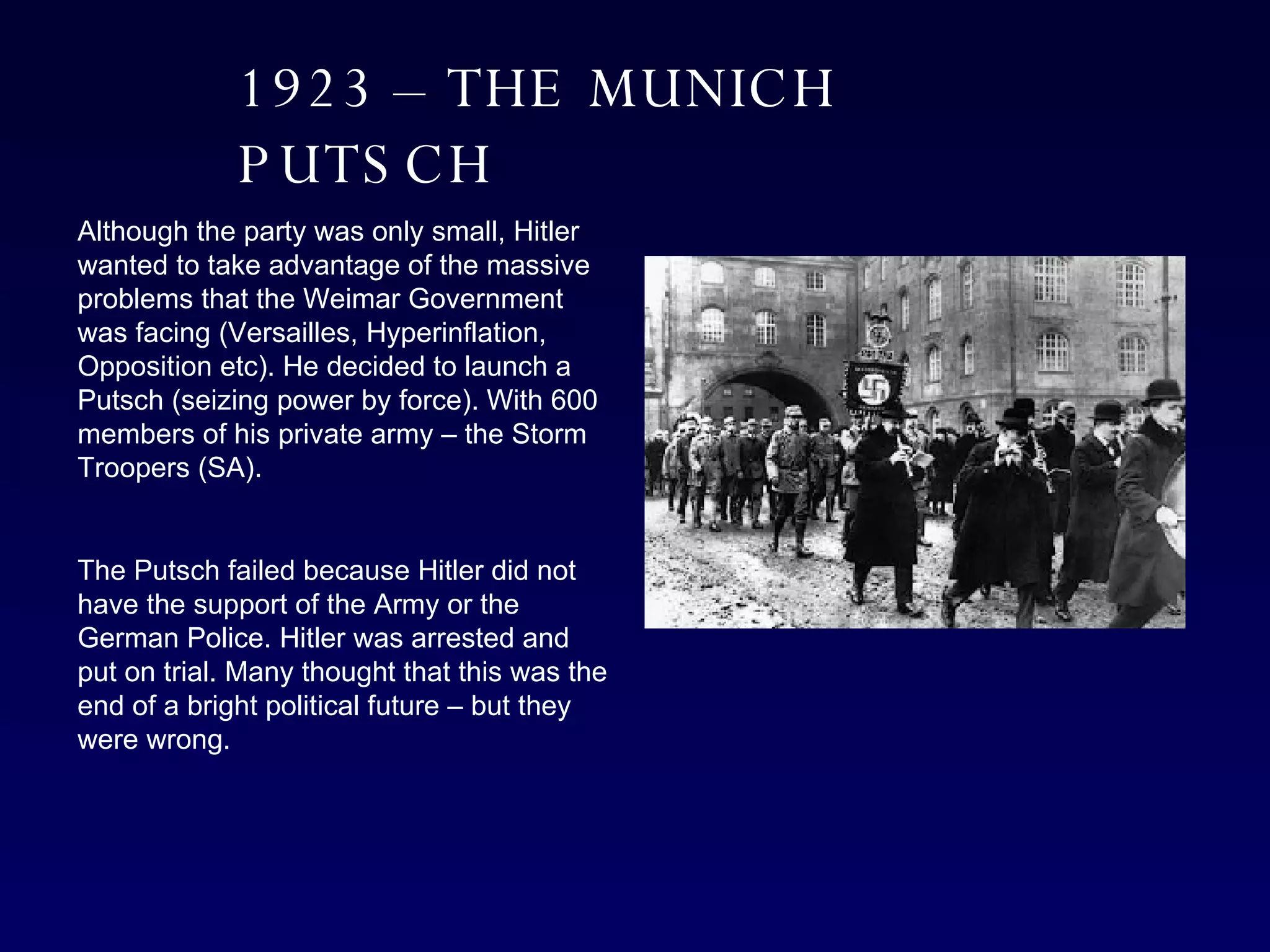 Hitler and the growth of the Nazi party | PPT