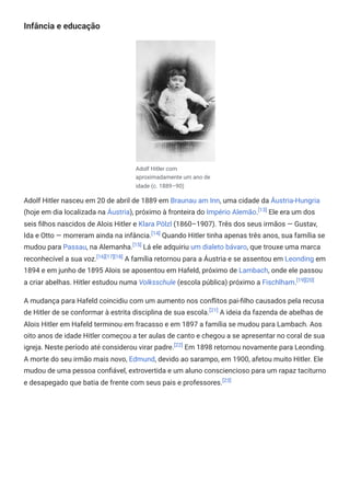 Hitler Biografia Completa em Domínio Público | PDF