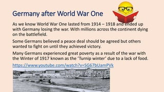 End of World War One | PPTX