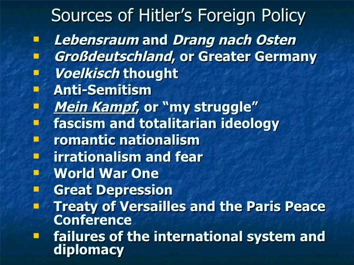 the impact of nazi ideology on foreign policy In the syllabus where it talks about 'impact of ideology on nazi foreign policy to september 1939', whose ideology is it talking about society's or. the impact of nazi ideology on foreign policy In the syllabus where it talks about 'impact of ideology on nazi foreign policy to september 1939', whose ideology is it talking about society's or.