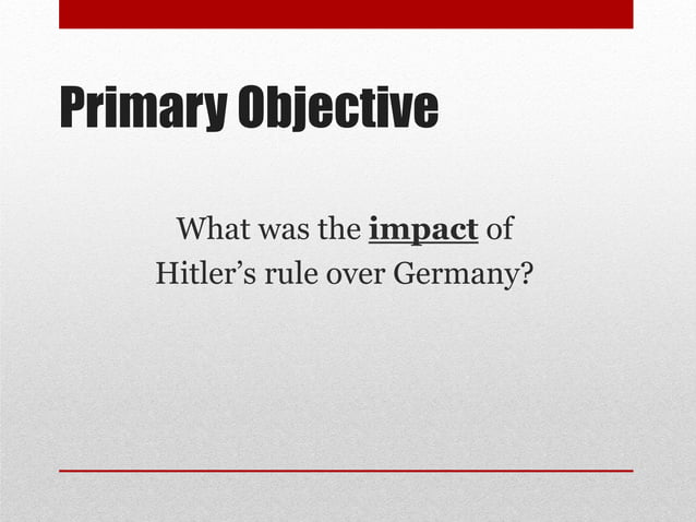 Hitler Rule Hitler's Germany - Impact of Hitler's Rule | PDF