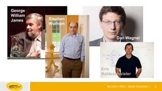 5Big Data in KMU – Stefan Nievelstein
Dan Wagner
George
William
James Stephen
Wolfram
Eric
Baldeschwieler
 