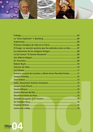 Prólogo .....................................................................................................03
La “Gran E...