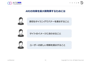 11
mФʥߥ󥰤ǥХʩ`?뤳
ȤΥ`˺Ϥ碌뤳
``?뤳
ARI΄?ްk]뤿ˤ
confidential Copyright For it Inc. All Rights Reserved
 