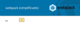 webpack (simplificado)
ES6
 