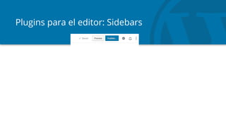 Plugins para el editor: Sidebars
 