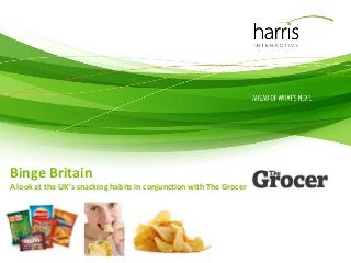 Binge Britain
A look at the UK’s snacking habits in conjunction with The Grocer
 