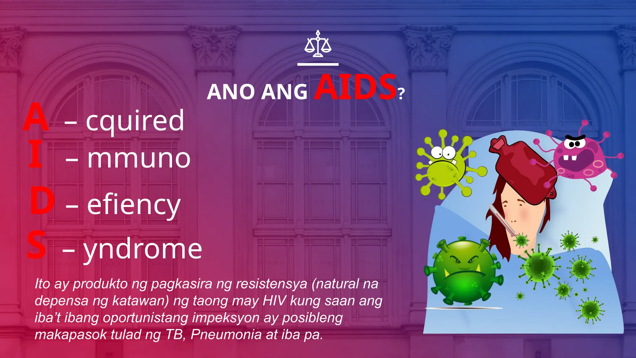 HIV Lecture Tagalog. Ano ang Iba't Ibang sintomas at paano makaiwas | PPTX