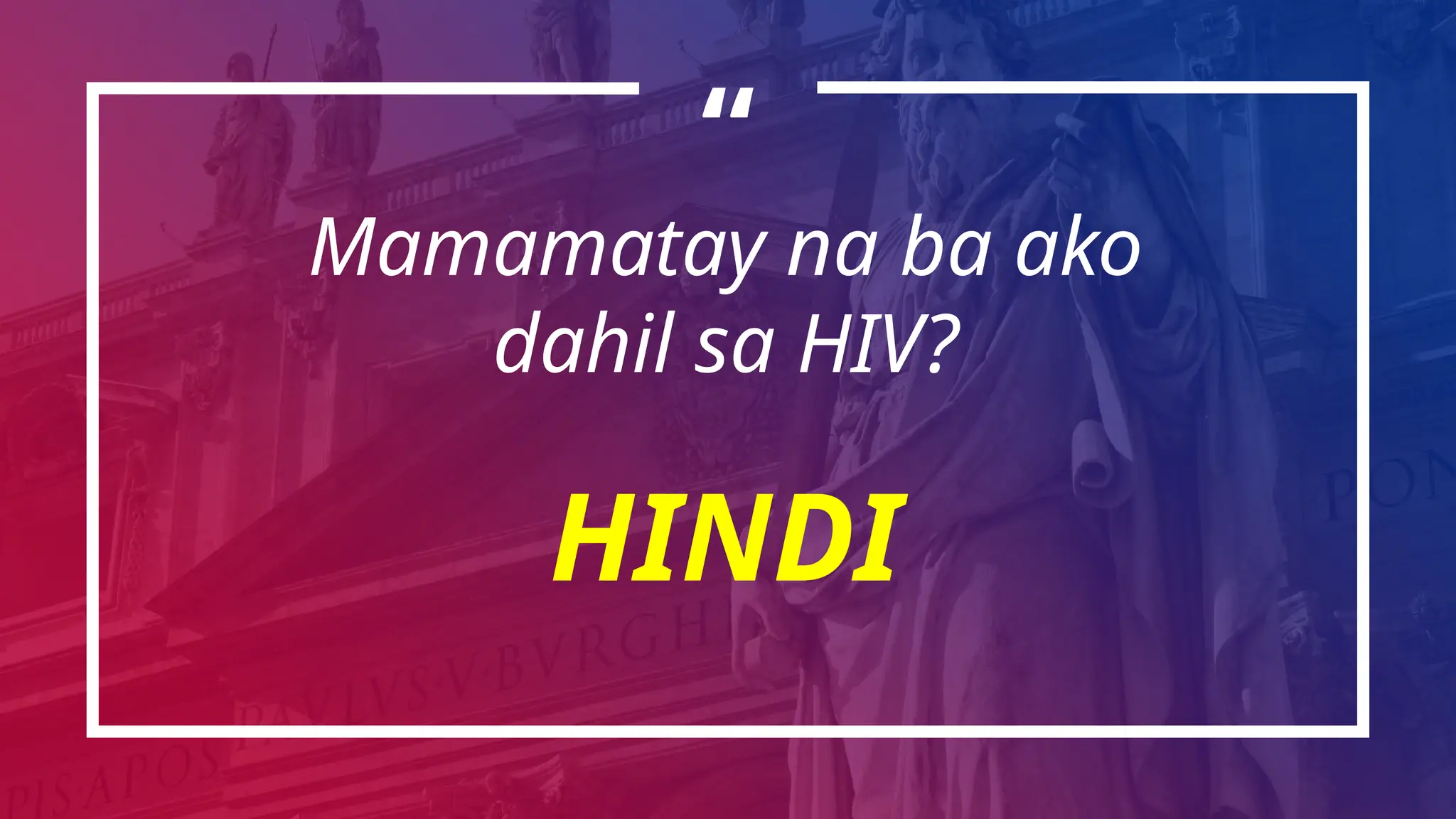HIV Lecture Tagalog. Ano ang Iba't Ibang sintomas at paano makaiwas | PPTX