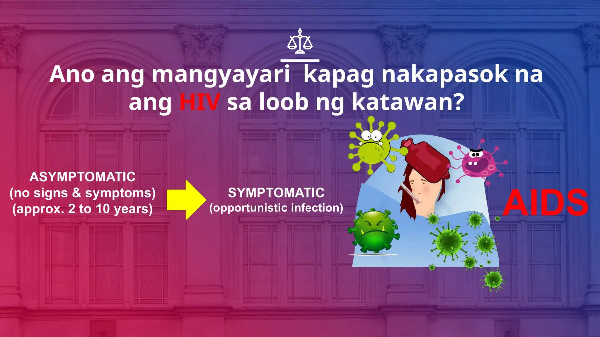 HIV Lecture Tagalog. Ano ang Iba't Ibang sintomas at paano makaiwas | PPTX