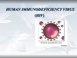HUMAN IMMUNODEFICIENCY VIRUS  ( HIV )   