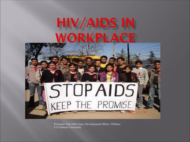 HIV-AIDS in a Workplace | PPT