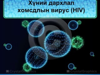 Хүний дархлал
хомсдлын вирус (HIV)
 