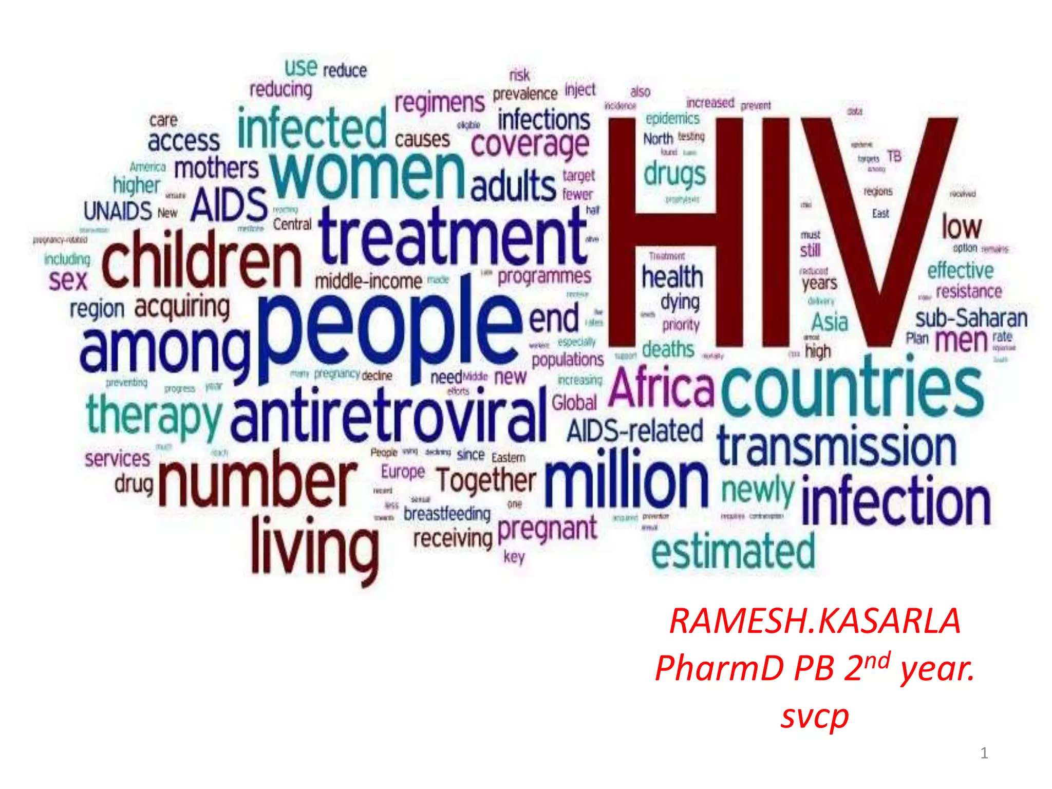 HIV AND AIDS TREATMENT 2015 | PPTX