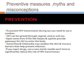 Preventive measures ,myths and
misconceptions
 