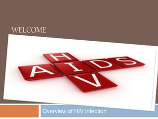 WELCOME
Overview of HIV infection
 