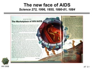 The new face of AIDS Science 272, 1996, 1855, 1880-81, 1884 