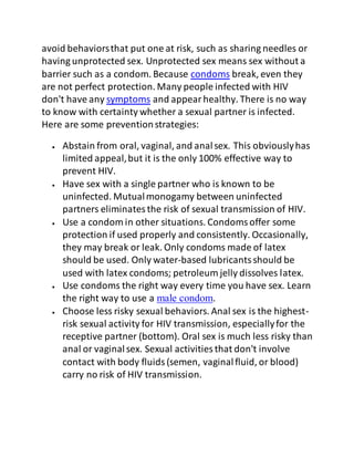 Assignment on HIV and AIDS | DOCX