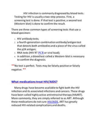 Assignment on HIV and AIDS | DOCX